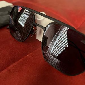 Givenchy Men's 4G-Lens Metal Aviator Sunglasses